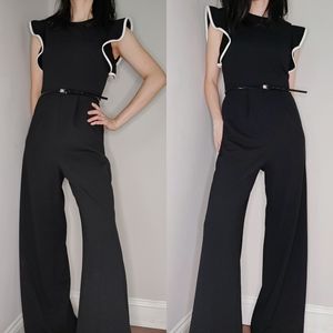 🆕NWT Calvin Klein Romper Ripple Sleeves